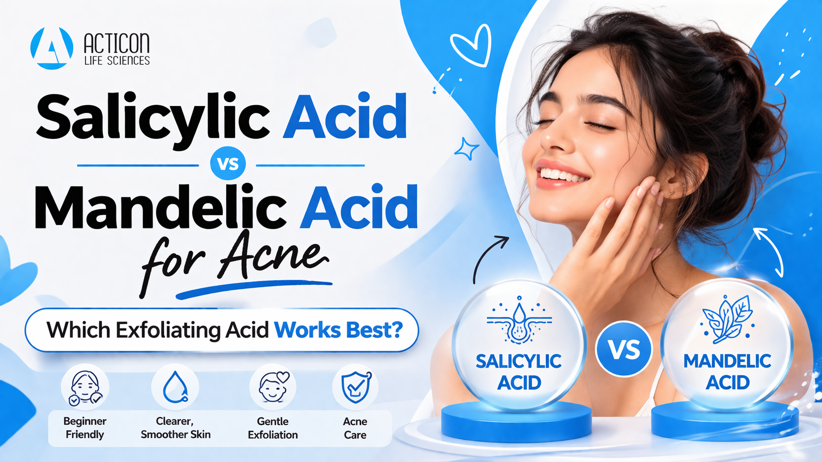 Salicylic Acid vs Mandelic Acid for Acne | Which Exfoliating Acid Works Best?
