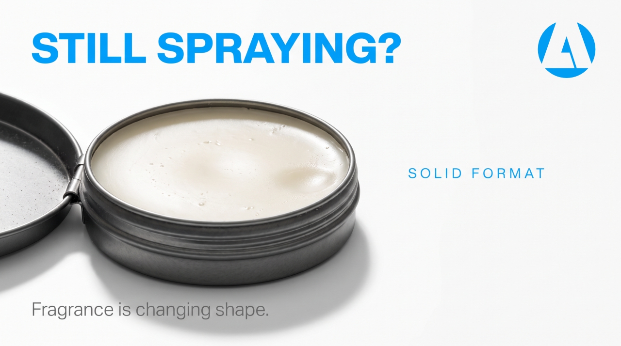 Still spraying? A lot of brands are switching to solid. Here's why fragrance is changing shape.